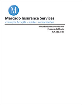 Mercado Insurance Services letterhead with logo
