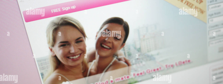 LDate dating site homepage with smiling users