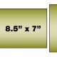 Five rectangles labeled with inch dimensions