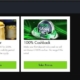 Website displaying two casino bonus offers
