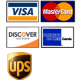 Visa, MasterCard, Discover, American Express, UPS