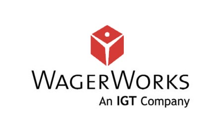 WagerWorks logo with red cube icon