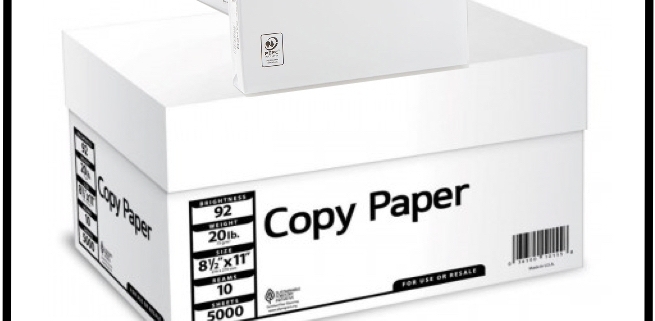 white copy paper