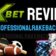 XBet review banner with sports and poker chips